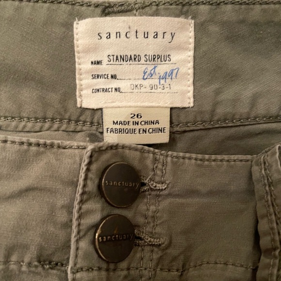 Sanctuary Pant size 26 green - Picture 2 of 3